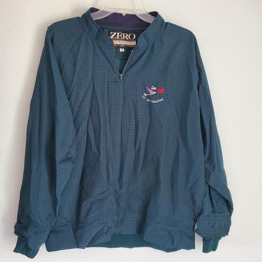 Zero Restriction Golf Pullover Women M‎ of Halifax Embroidered Jacket USA